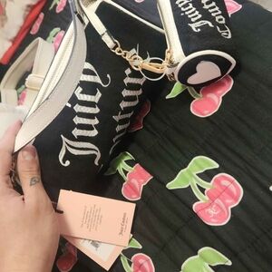 Juicy Couture double barrel Black and White Handbag